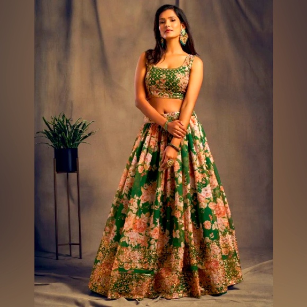 DESIGNER LEHENGA CHOLI LENGHA WEAR BOLLYWOOD INDIAN WEDDING PARTY PAKISTANI